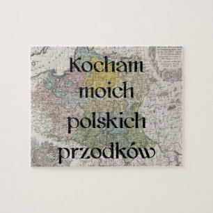 J'aime mon puzzle fait sur commande polonais des