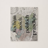 J'aime mon puzzle fait sur commande polonais des (Vertical)
