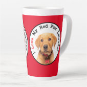 J'Aime Mon Red Fox Labrador Latte Mug (Angle droit)