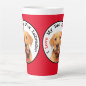 J'Aime Mon Red Fox Labrador Latte Mug (Devant)