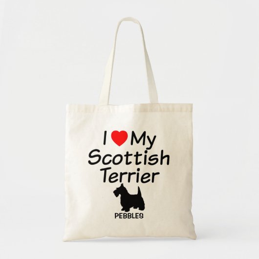 J'Aime Mon Sac De Chien Terrier Écossais (Devant)