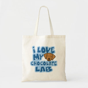 J'aime mon sac de laboratoire de chocolat