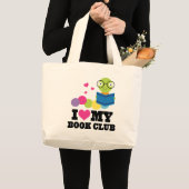 J'aime mon sac fourre-tout à cadeau de lecture de (Devant (produit))