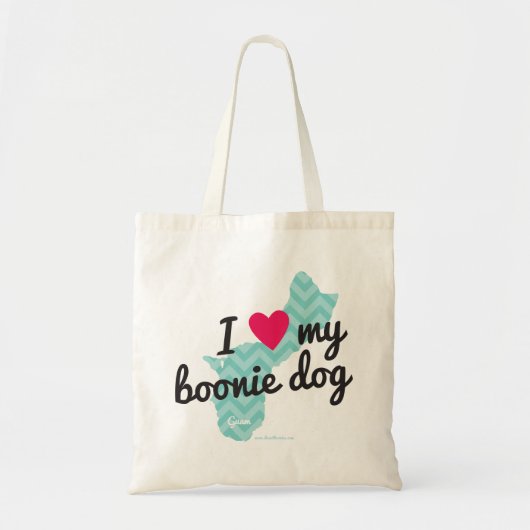J'aime mon sac fourre-tout à chien de Boonie (Devant)