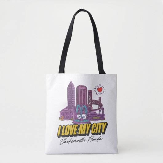 J'Aime Mon Sac fourre-tout Ville (Devant)