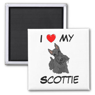 J'aime mon Scottie Magnet