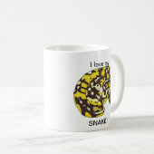J'aime mon serpent ! Tasse de café (Devant droit)