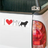 J'Aime Mon Sticker Bumper Carlin (Sur camion)