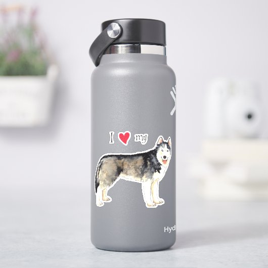 J'aime mon Sticker Husky Vinyl (HydroFlask)