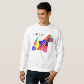 J'aime mon sweatshirt de Westie (Devant entier)