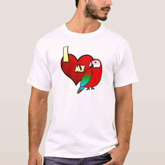 J'aime mon T-shirt d'ara de Greenwing (Devant)