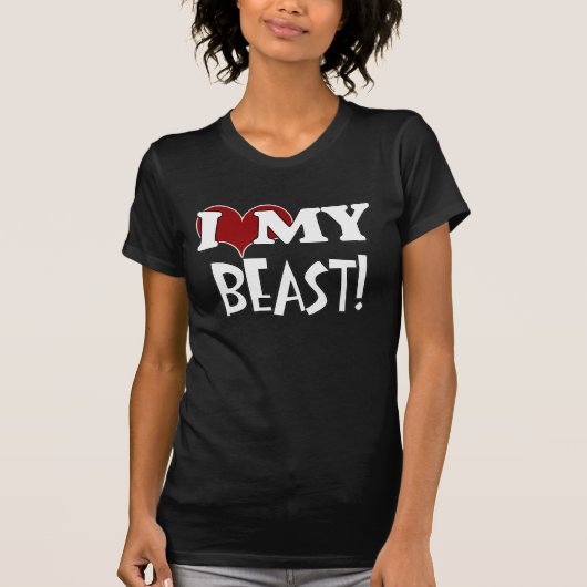 J'aime mon T-shirt de bête (Devant)