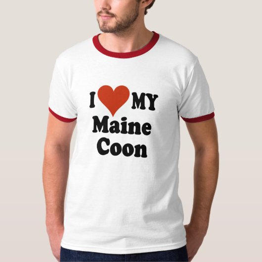 J'aime mon T-shirt de ragondin du Maine (Devant)
