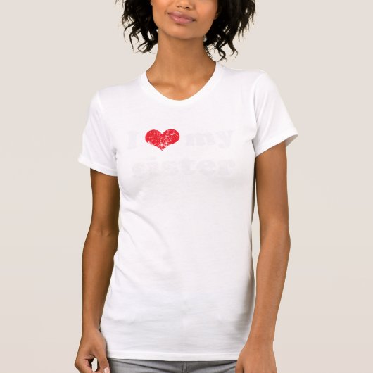 J'aime mon T-shirt de soeur (Devant)