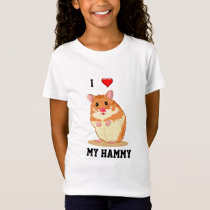 J'aime mon T-shirt Hammy de hamster
