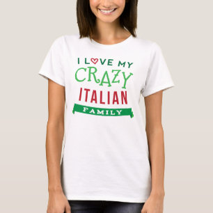 J'aime mon T-shirt italien fou ide de la Réunion