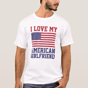 J'aime mon T-shirts américain d'amie