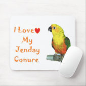J'aime mon tapis de souris d'ordinateur de Jenday (Avec souris)