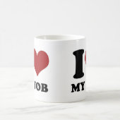 J'aime mon travail - tasse (Centre)