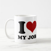 J'aime mon travail - tasse (Gauche)