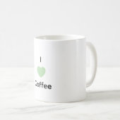 J'aime mug texte café (Devant droit)