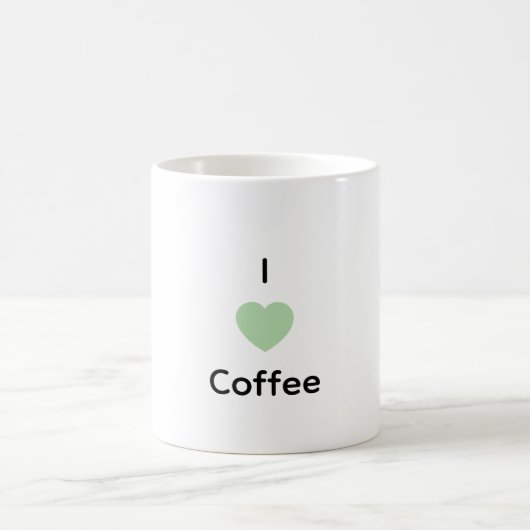J'aime mug texte café (Centre)