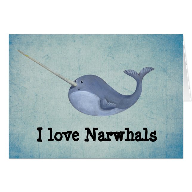 J'aime Narwhals (Devant horizontal)