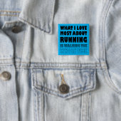 J'aime ne pas courir Boutons drôles Badges Épingle (En situation)