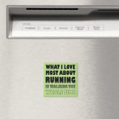 J'aime ne pas courir Magnet de Frigo Drôle (In Situ (Lave-vaisselle))