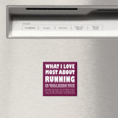 J'aime ne pas courir Magnet de Frigo Drôle (In Situ (Lave-vaisselle))