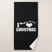 J'aime Noël (Serviette de bain)