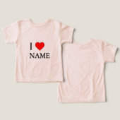 J'aime nom (personnalisable) (Design Recto & Verso)