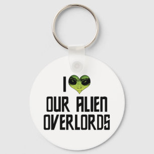 J'aime nos seigneurs extraterrestres porte-clés