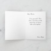 J'aime nous roses et la carte blanche (Intérieur)