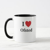 J'aime Ofsted - tasse de enseignement BRITANNIQUE (Gauche)