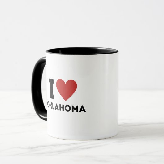 J'aime Oklahoma Mug (Devant gauche)