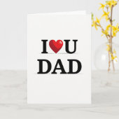 J'aime Papa Carte d'Art (Fleur jaune)