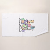 J'aime Pâques Assistante de l'enseignant Gnomes En (Serviette de bain)