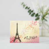 J'aime Paris au printemps - Carte RSVP (Debout devant)