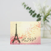 J'aime Paris au printemps - Carte RSVP (Debout devant)
