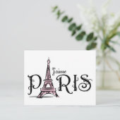 J'aime Paris Briefkaart (Staand voorkant)