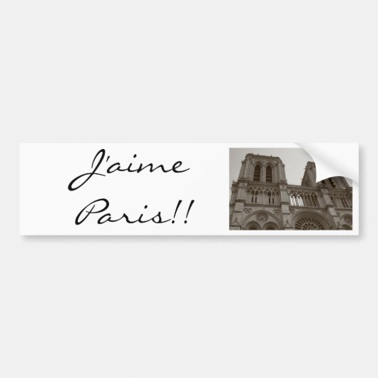 J'aime Paris Bumpersticker (Voorkant)