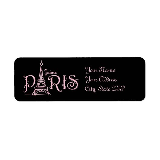 J'aime Paris (Donker) Label (Voorkant)