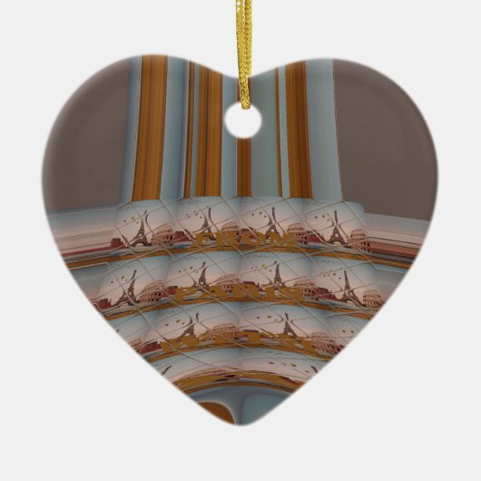 J'aime Paris (ik hou van Parijs) Keramisch Ornament (Voorkant)