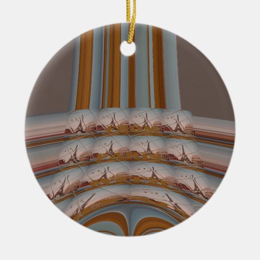 J'aime Paris (ik hou van Parijs) Keramisch Ornament (Voorkant)