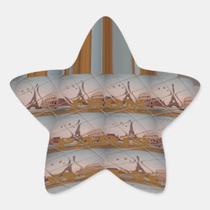 J'aime Paris (ik hou van Parijs) Ster Sticker