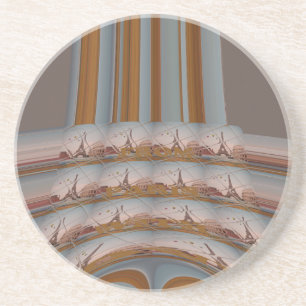 J'aime Paris (ik hou van Parijs) Zandsteen Onderzetter