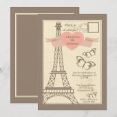 J'aime Paris Invitation (Devant / Derrière)