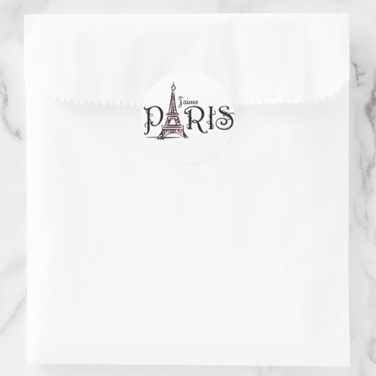 J'aime Paris Sticker (Tas)