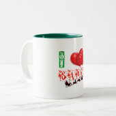 j'aime père Noël vacances joyeux Noël tasse design (Devant gauche)